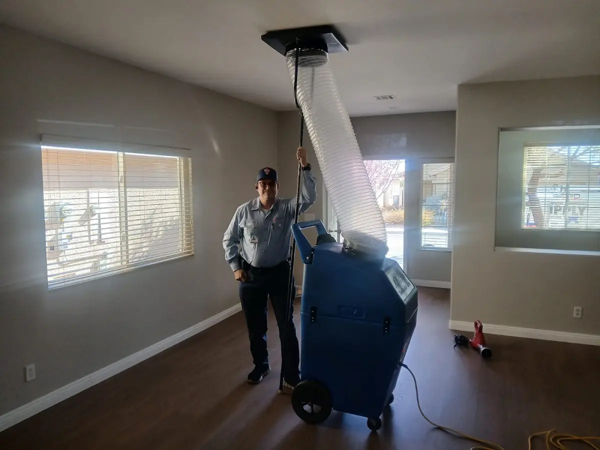 Professional Dryer Vent Cleaning work inside a Woodbury home